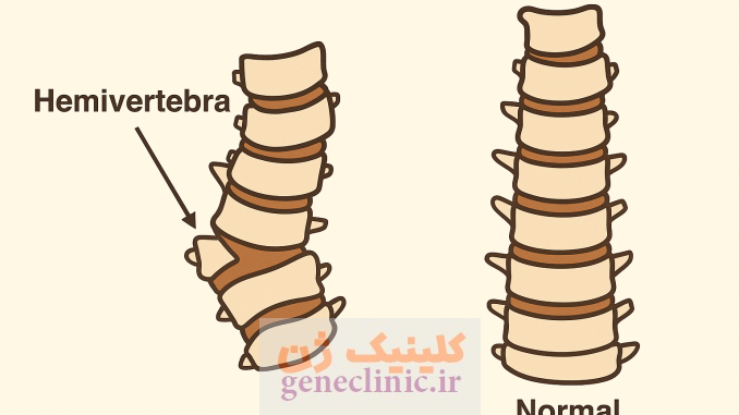 همی ورتبرا یا نیم مهره (Hemivertebra) چیست؟