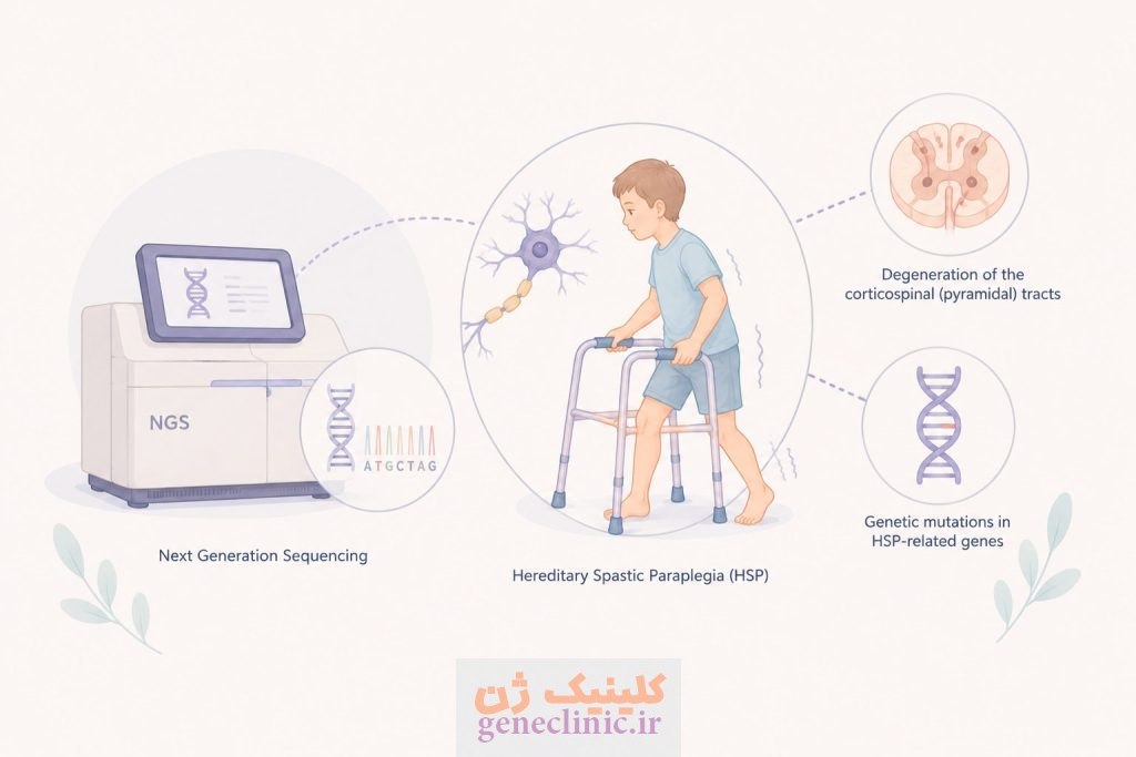 پنل NGS پاراپلژی اسپاستیک ارثی (Hereditary Spastic Paraplegia NGS Panel)