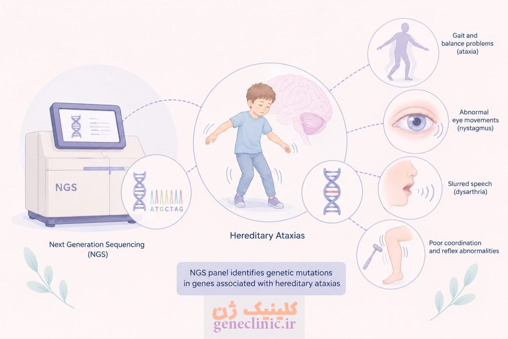 پنل NGS آتاکسی های ارثی ( Hereditary Ataxias NGS Panel)
