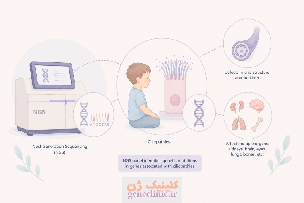 پنل NGS سیلیوپاتی‌ها (Ciliopathies NGS Panel)