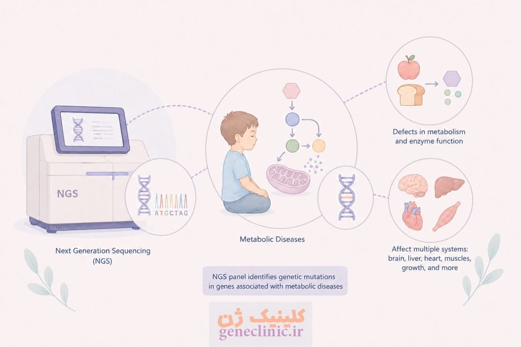 پنل NGS بیماری‌های متابولیک (Inherited Metabolic Disorders NGS Panel)